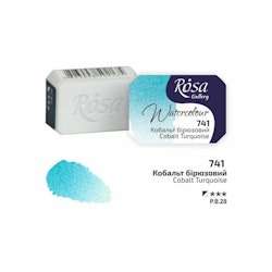 Rosa akvarellfärg Gallery-741 Cobalt Turquoise