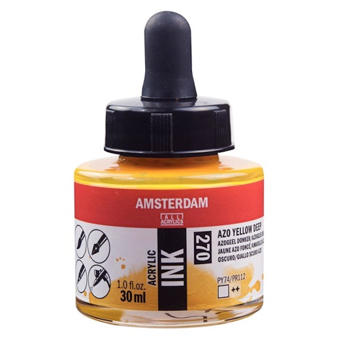 Amsterdam ink-30ml-270-azo yellow deep