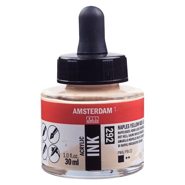 Amsterdam ink-30ml-292-naples yellow red light