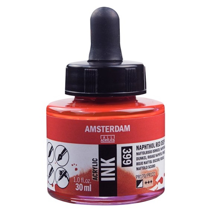 Amsterdam ink-30ml-399-naphthol red deep