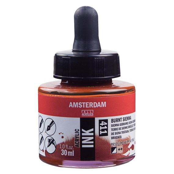 Amsterdam ink-30ml-411-Burnt sienna