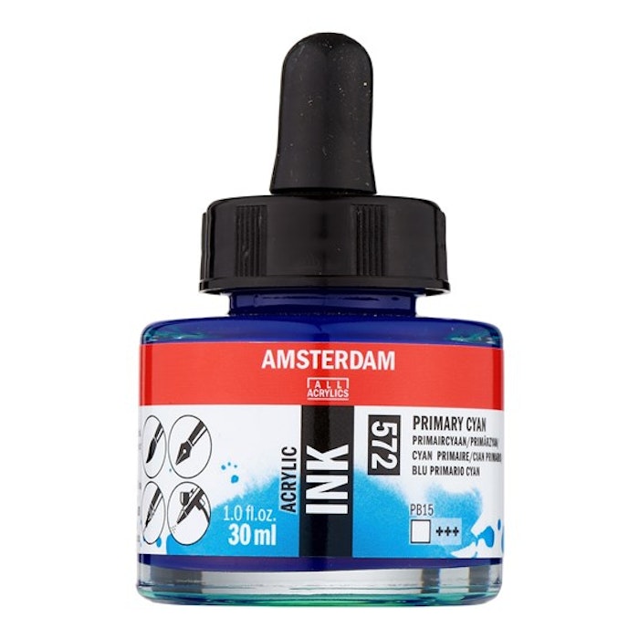 Amsterdam ink-30ml-572-primary cyan