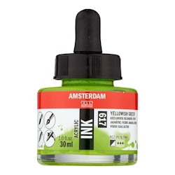 Amsterdam ink-30ml-617-yellowish green