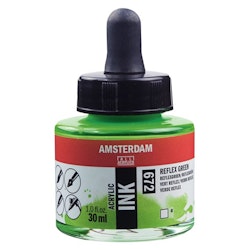 Amsterdam ink-30ml-672-reflex green