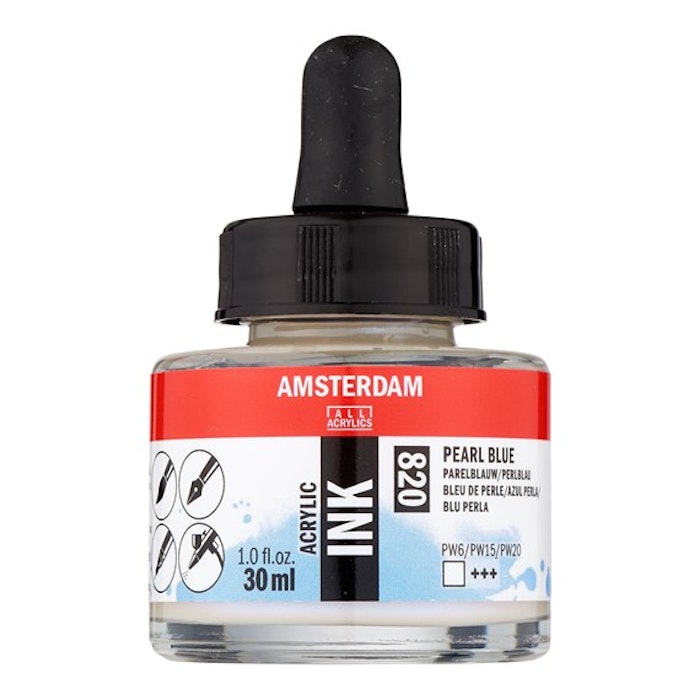 Amsterdam ink-30ml-820-pearl blue