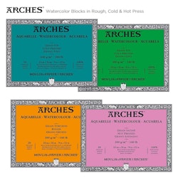 Arches akvarellblock-300g-29,7x42-12st-Rough