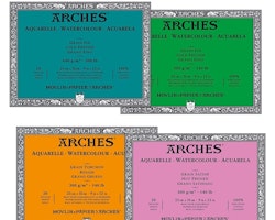 Arches akvarellblock-300g-26x36-12st-Rough