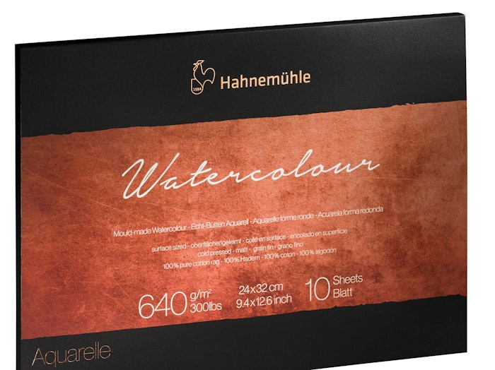Hahnemuhle-watercolour-30x40-rough-300g-10st