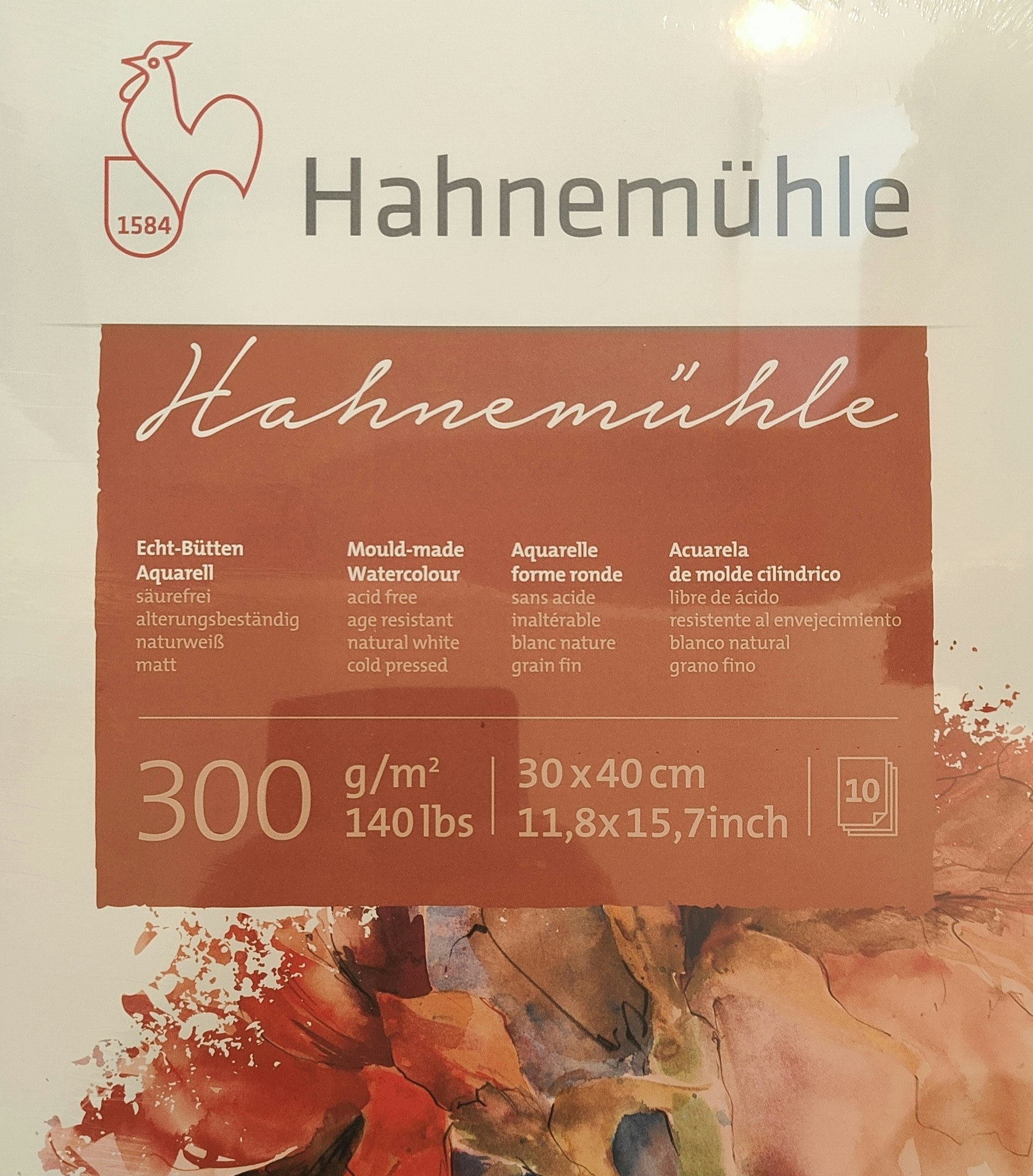Hahnemuhle-300gram-30x40-coldpress-10st