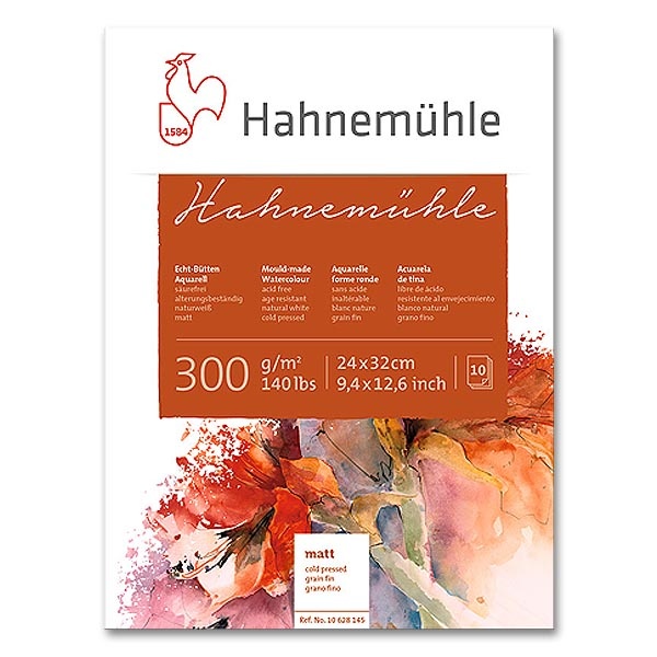 Hahnmuhle-Coldpress-300g-24x32cm-10st