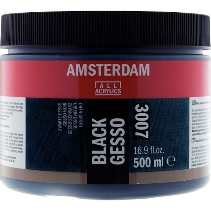 Amsterdam-black gesso-3007-500ml