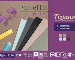Fabriano-pastello-Tiziano-160g-6 färger-30st