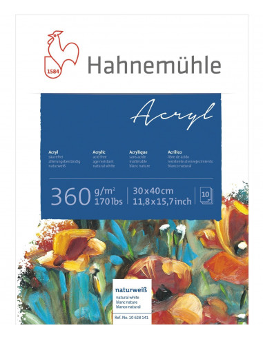 Hahnmuhle-360gram-30x40-acryl-10st-Acrylic