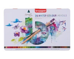 Bruynzeel-36st akvarellfärgpennor i olika kulörer