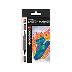 Marabu-6st sketch marker-Heat