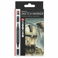 Marabu-sketch marker-6st-Robot
