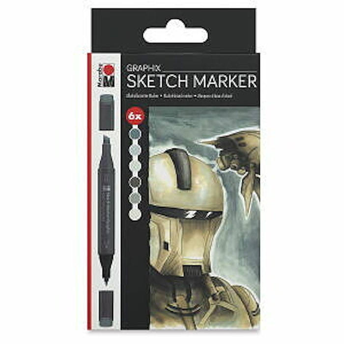 Marabu-sketch marker-6st-Robot