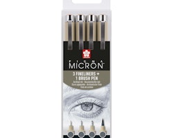 Micron-3st finliner + 1st brushpen