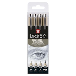 Micron-3st finliner + 1st brushpen