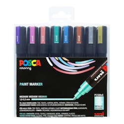 Posca-PC5-8st painting marker-Metallic-1,8-2,5mm