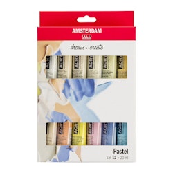 Amsterdam akryl set 12X20ml PASTELS