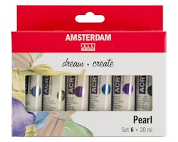 Amsterdam akryl set 6X20ml PEARL