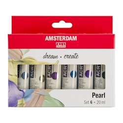 Amsterdam akryl set 6X20ml PEARL