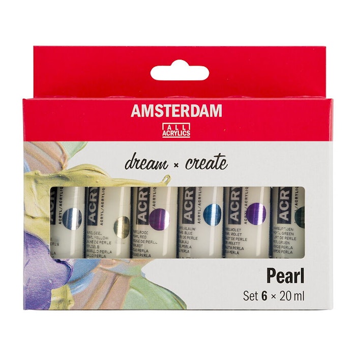 Amsterdam akryl set 6X20ml PEARL