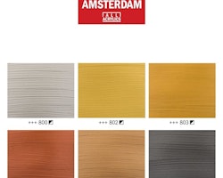 Amsterdam färgset 20ml 6st-metallic