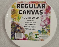 Canvas rund 20 cm-280 gram-Färgpaletten