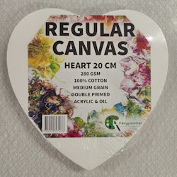 Canvas hjärta 20 cm-280 gram-Färgpaletten
