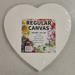 Canvas hjärta 30 cm-280 gram-Färgpaletten