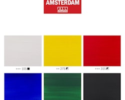 Amsterdam akryl set 6X20ml BASFÄRGER