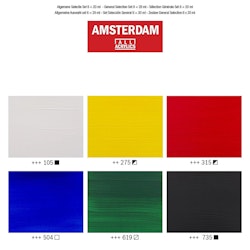 Amsterdam EXPERT färgset 6st x 20ml