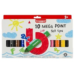 Bruynzeel Kids mega tuschpennor-10 st