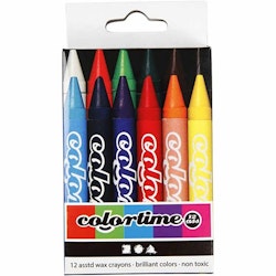 Colortime-Färgkritor 11 mm 12 Färger
