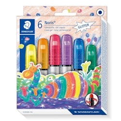 Noris-Gel Crayons-Glitter-6st
