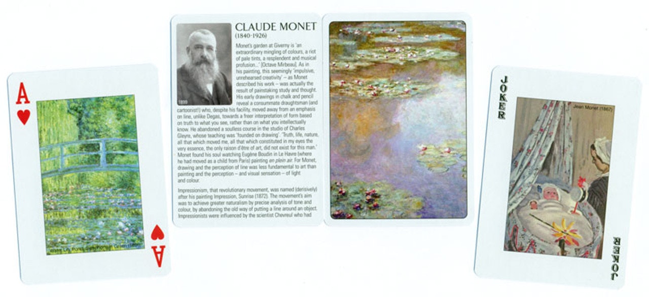 Kortlek Pokerstorlek-Monet