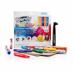 Blend & Spray Färgpennor-10 marker kit