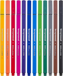 Fineliners Bas-färger-12 st