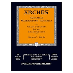 Arches akvarellblock-300g-14,8x21--12st-Rough
