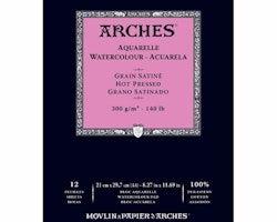 Arches akvarellblock-300g-21x29,7-12st-HP