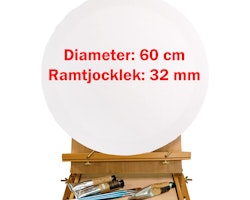 Canvas-Rund-60cm-280gram-Färgpaletten-2pack