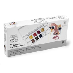 Cotman Watercolour Portrait Pocket Set-9 delar