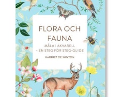 Flora och Fauna-måla i akvarell