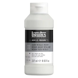 Liquitex-silver metallic medium-237ml
