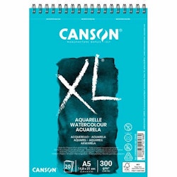 Canson-XL Aquarelle CP A5 300G Spiral 20st