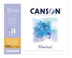 Canson-Montval CP 24x32 cm 300G Pad 12st