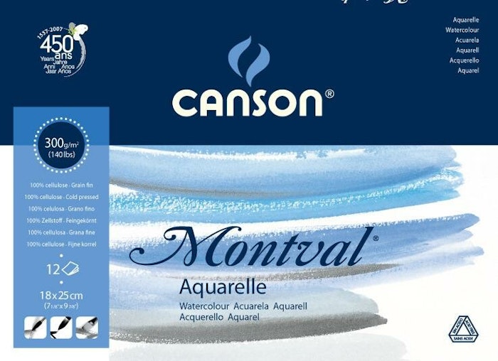 Canson-Montval CP 18x25 cm 300G Pad 12st