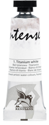 Renesans-extrafine watercolours in tubes 15 ml-01-TITANIUM OPAQUE WHITE